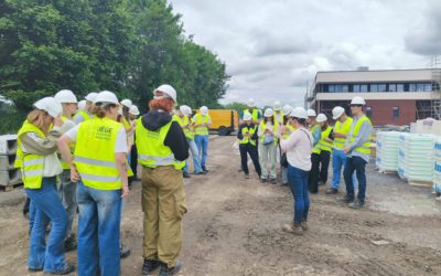 Visite étudiante du chantier de Naxhelet