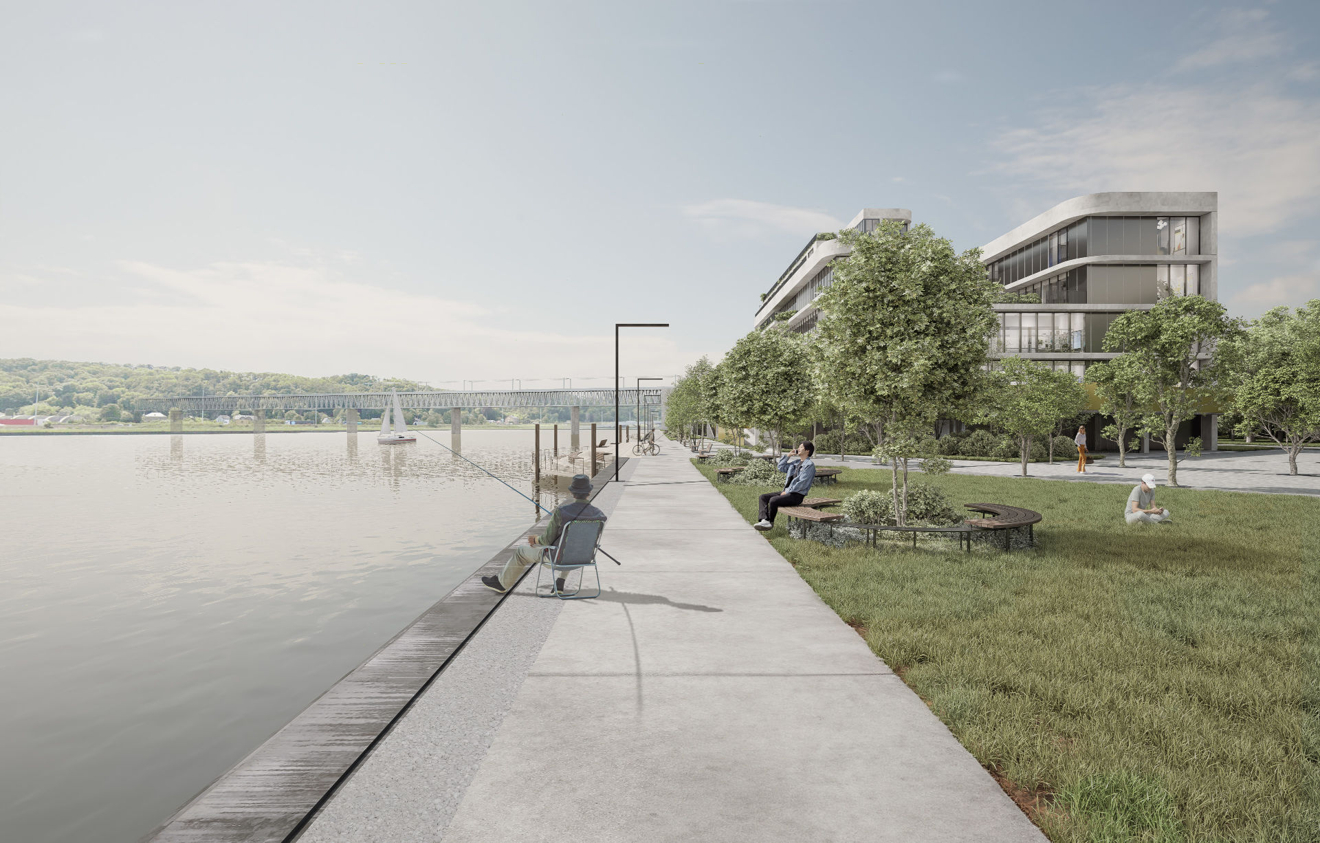 Rendu du ravel en bord de Meuse